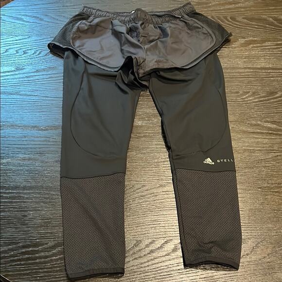Adidas Stella McCartney Charcoal Leggings - Picture 1 of 6